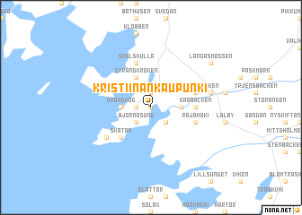 map of Kristiinankaupunki