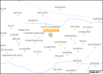 map of Kriusha