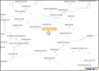 map of Kriusha