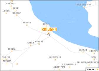 map of Kriusha