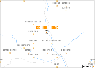 map of Kriva Livada