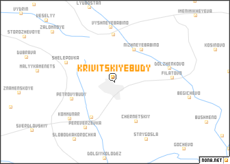 map of Krivitskiye Budy