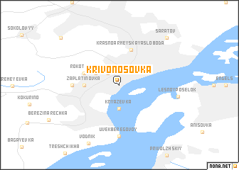 map of Krivonosovka