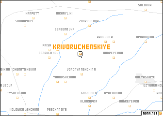 map of Krivoruchenskiye