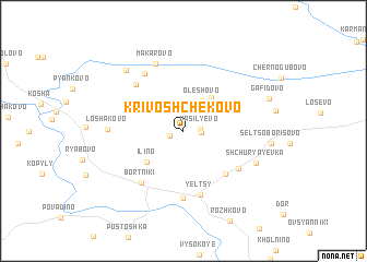 map of Krivoshchekovo