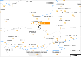 map of Krivosheino
