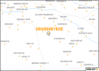 map of Krivosheyevo