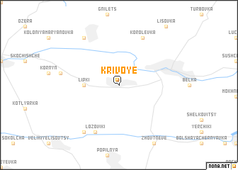 map of Krivoye