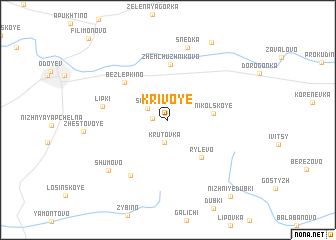 map of Krivoye