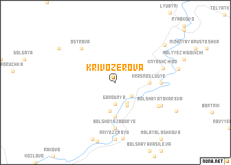 map of Krivozërova