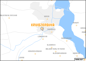 map of Krivozërovka