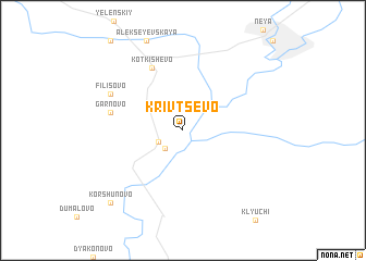 map of Krivtsevo