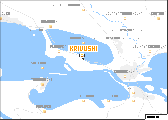 map of Krivushi