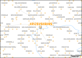 map of Križevska Vas