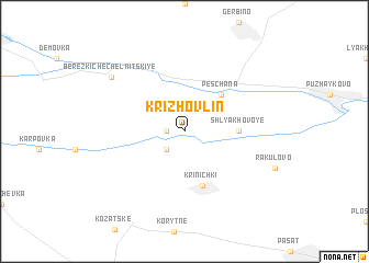 map of Krizhovlin