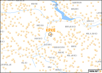 map of Krke