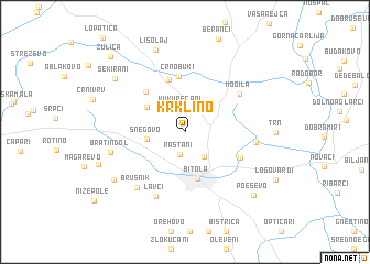 map of Krklino