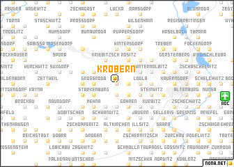 map of Kröbern