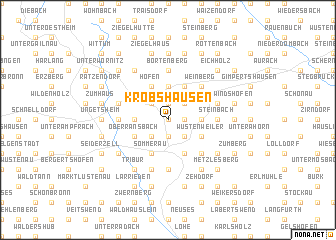 map of Krobshausen