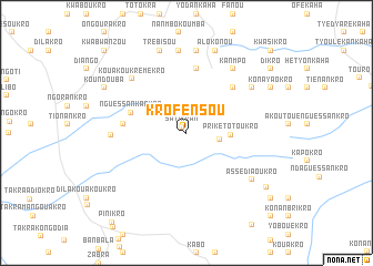 map of Krofensou