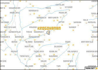 map of Krogowanan