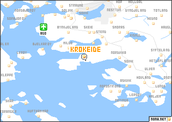 map of Krokeide