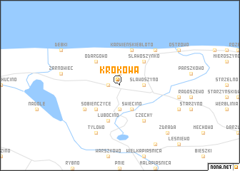 map of Krokowa