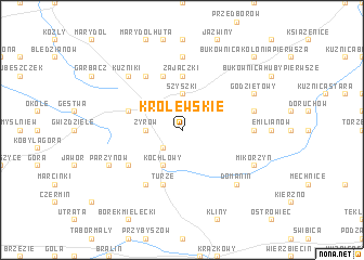 map of Królewskie