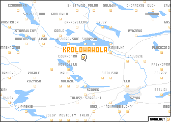 map of Królowa Wola