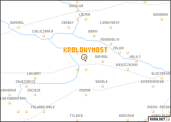 map of Królowy Most