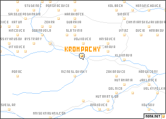 map of Krompachy