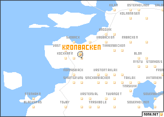 map of Kronbacken