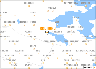 map of Kronowo