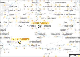 map of Kropfsdorf