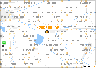 map of Kropswolde