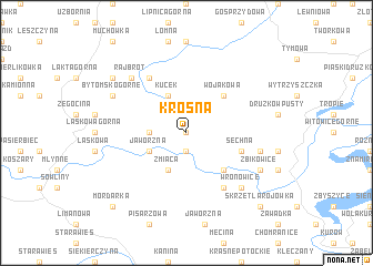 map of Krosna