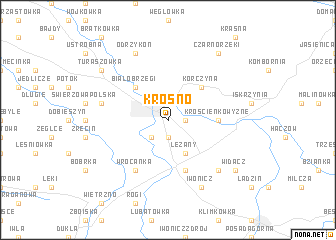 map of Krosno