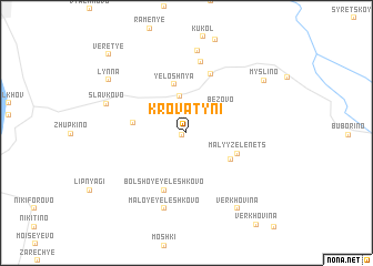 map of Krovatyni