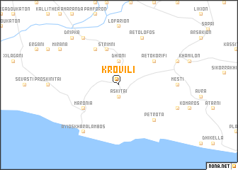 map of Krovíli