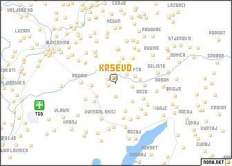 map of Krševo