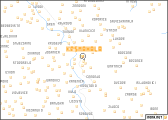 map of Krš Mahala