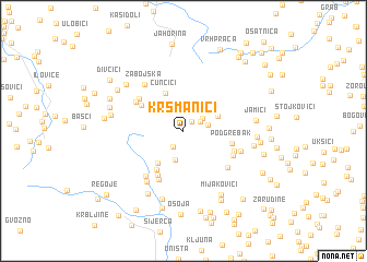 map of Krsmanići