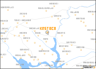 map of Krstača
