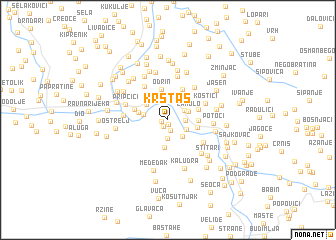 map of Krstaš