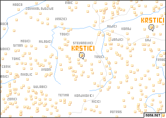 map of Krstići