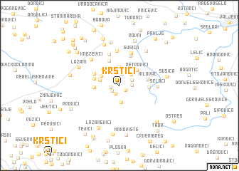 map of Krstići
