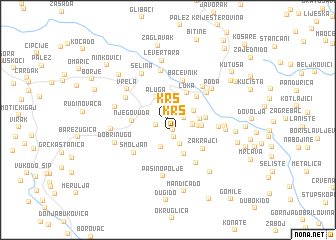 map of Krš