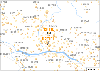 map of Krtići