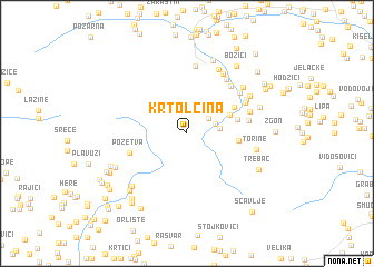 map of Krtolčina