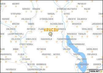 map of Kručov